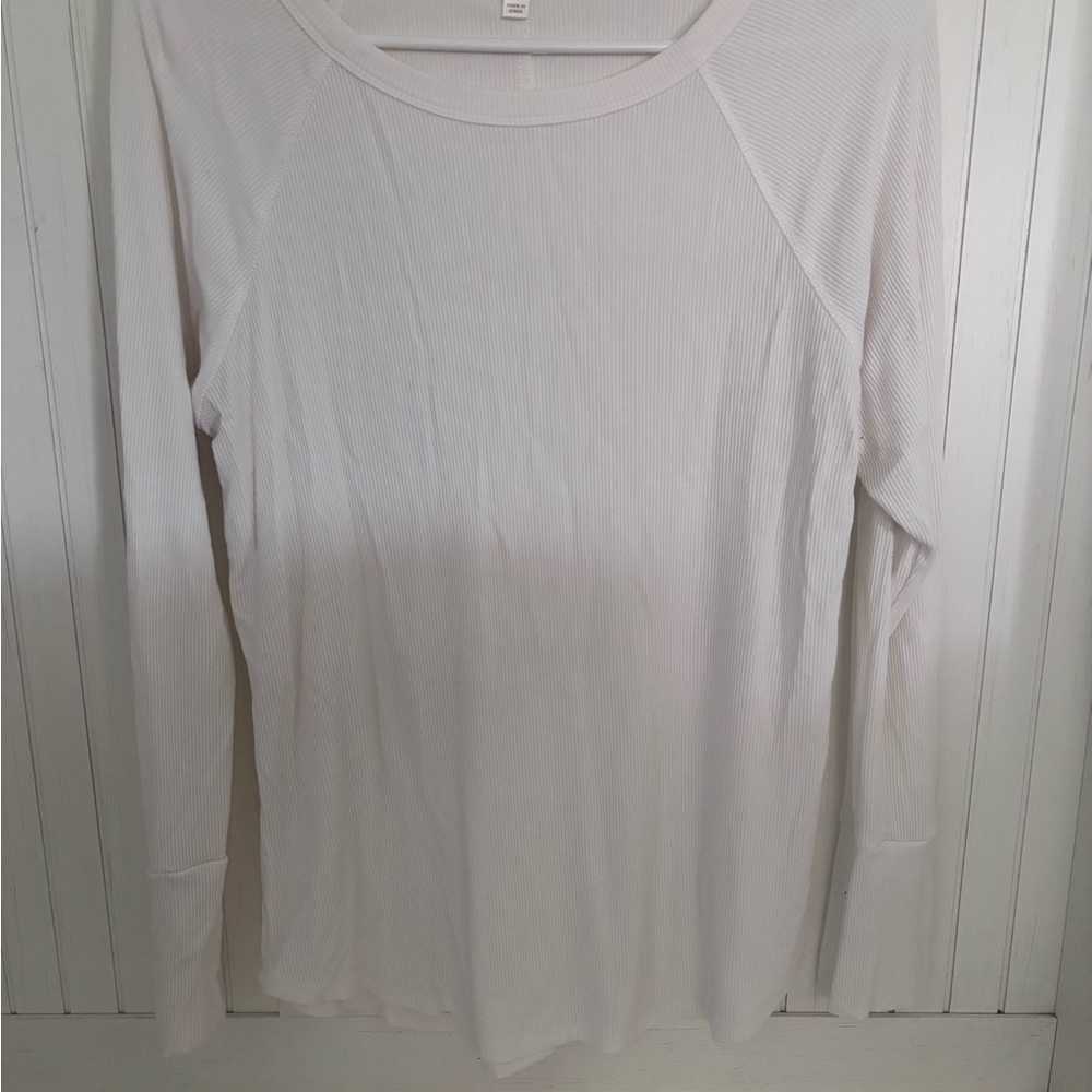 Nine Britton Classic White Long Sleeve Tee